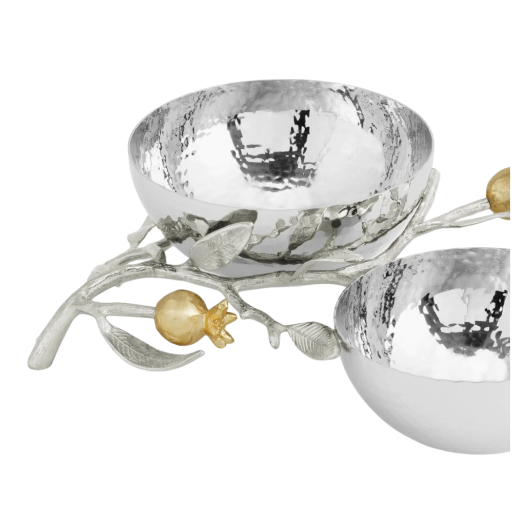 mmmステンレス製 花瓶 2種セット MICHAEL ARAM CONRA Pine Cone Double Bowl – Michael Aram